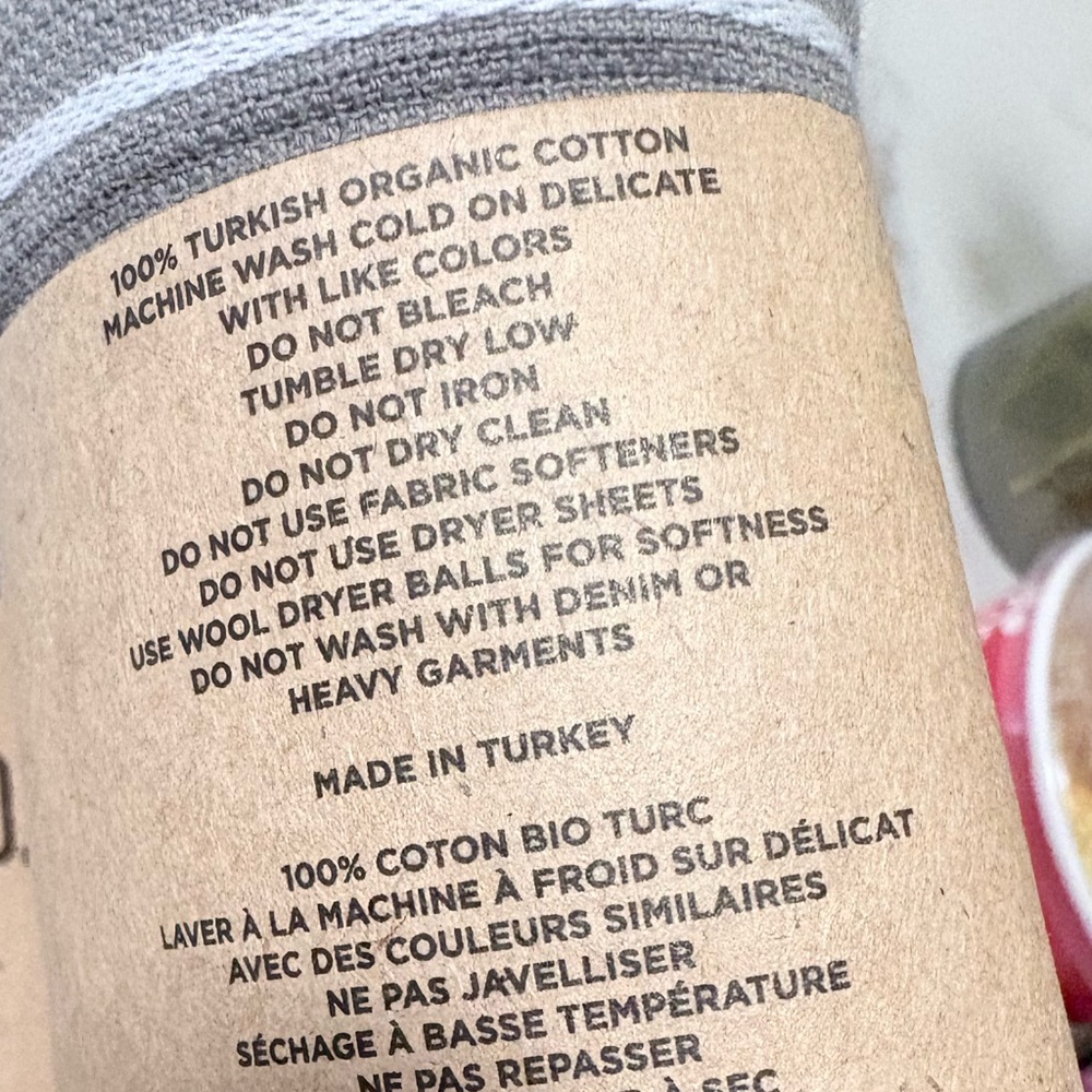 Sand Cloud Gray Bath Towel - Picture 2 of 2